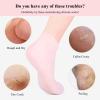 Silicone Socks for Women - 2 Pair Silicone Moisturizing Socks for Foot Care | Up to Size 10 - Silicone Foot Socks for Dry Cracked Feet view 2