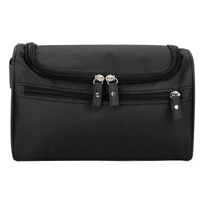 Travel Toiletry Bag, Skincare Bag Nylon Water Resistant Wash Storage Bag with Hanging Hook, Toiletry Bag for Men Shaver Shampoo Towel Sponge