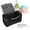 Travel Toiletry Bag, Skincare Bag Nylon Water Resistant Wash Storage Bag with Hanging Hook, Toiletry Bag for Men Shaver Shampoo Towel Sponge view 4