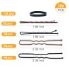 300pcs Brown Hair Pins Kit,U Shaped Hair Pins,100 Pcs U-Shaped,100 Pcs Bobby Pin and 100 Pcs Hair Rubber Bands with Storage Box Hair Pins,2Inch Hair Pins for Women and Hairdressing Salons view 2
