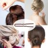 300pcs Brown Hair Pins Kit,U Shaped Hair Pins,100 Pcs U-Shaped,100 Pcs Bobby Pin and 100 Pcs Hair Rubber Bands with Storage Box Hair Pins,2Inch Hair Pins for Women and Hairdressing Salons view 4