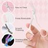 Eyebrow Trimmer Scissor, 2024 Upgraded Eyebrow Scissors with Comb, Stainless Steel Eye Brow Shaper Trimming Scissors, Precision Eyebrow Cutter, Eyebrow Scissors Tool for Men Women(Pink-2,1PCS) view 3