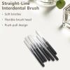40pcs Micro Eyebrow Spoolie Brush Set, Black Brow Lamination & Eyelash Brushes, Lash Lift Tools for Eyebrows and Eyelash Extensions, Reusable and Travel-Friendly Design view 2