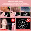 Boko Body Glitter Spray, 60ML Holographic Silver Glitter Spray for Body Hair Clothes, Quick-Drying and Long-Lasting Glitter Hairspray Body Shiny for Festival Music Concert Party Rave Accessories view 3