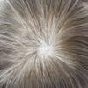 Toupee for Men Ultra Thin Skin Mens Hair System Soft Human Hair piece 0.04mm Invisible Mens Toupee All V-loop Skin PU Men Hair Unit Mens Hair Replacement6X8"-100%density#740 Very Light Brown+40%Gray view 4