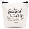 LIBIHUA Emotional Baggage Bag Funny Gift for Women Sister Gifts Best Friends Present Friendship Present for Her Makeup Cosmetic Bag Travel Pouch view 1