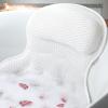 Bath Pillow Bathtub Pillow for Neck Back Support 4D Bath Tub Pillow with 6 Strong Suction Perfect Bath Gift for Women view 2