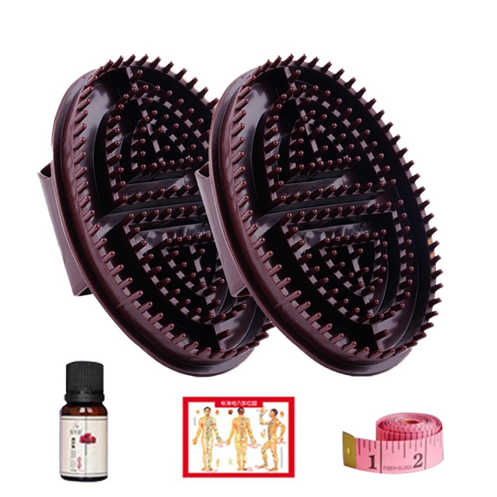 2Pack Meridian Brush Massage Brush, Professional Meridian Brush, Beauty Salon Meridian Brush, Full Body Relaxation Comb, Meridian Handheld Massage Brush, Manual Massage Tools Set