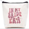 LIBIHUA Bridal Shower Gifts Wedding Gifts for Bride Bachelorette Party Engagement Present for Women Bridal Present for Fiancee Wifey Her Makeup Bag Cosmetic Bag Travel Pouch in My Bride Era view 1