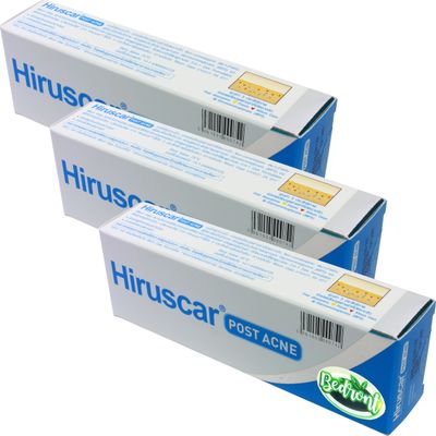 Bedront 3 Pcs. (3 x 2 Grams) of Hiruscar Post Acne Gel Brand Imported from Thailand