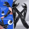 Toenail Clippers for Thick Nails for Seniors| INXEN 3-Pack Ergonomic Heavy Duty Angled Head Nail Clippers with Catcher | Premium Steel Wide Opening Fingernail Clippers Nail Cutter for Men & Women view 4