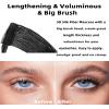 Burgundy Waterproof Tube Mascara, Volume and Length Volumizng Colored Mascara for Eyelashes, Long Lasting Smudge-proof Lengthening 5D Lash Mscara with Silk Fiber, No Flaking or Clumping view 4