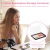 4 Pcs Adsorptive Makeup Palettes, Empty Eyeshadow Organizer with Clear Lid, 10 Grids Eyeshadow Tray with Removable Square Metal Pans for Lipstick Blush Powder (Not Included Eyeshadow Powder) view 4