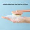 Bath Brush, Long Handle Removable Brush, Head Comfortable Brush for Bathrom (Pink) view 4