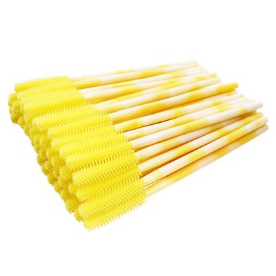 BIHRTC 100PCS Eyelashs Brush Mascara Wands Disposable Lip Applicators liner Brushes Makeup Tools Lip Brushes Eyelash Spoolies for Women Girls Salon Beauty Cosmetic Make Up Tool