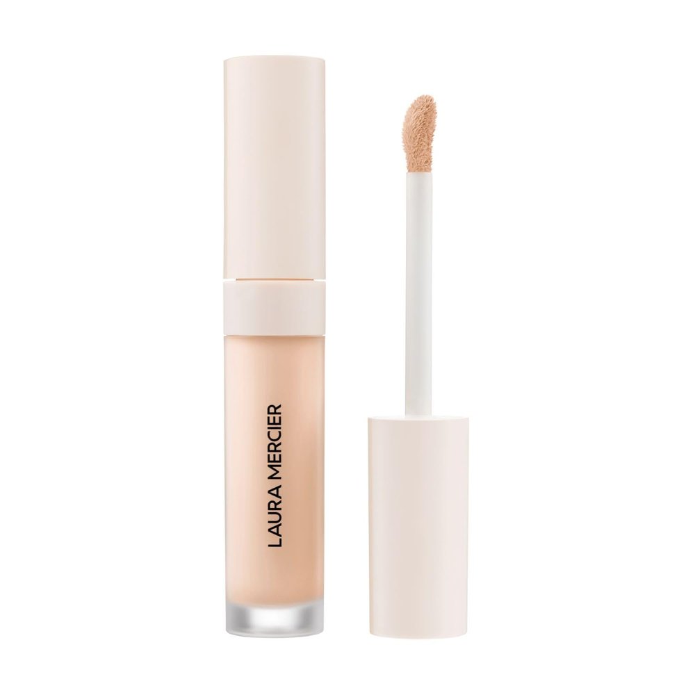 Laura Mercier Real Flawless Weightless Perfecting Serum Concealer, Long-Lasting, Waterproof, & Crease-Proof Wear, Buildable Coverage, Oil-Free, 2W1 - Light to medium with warm undertones