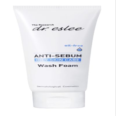 Dr Eslee Anti-Sebum Foaming Facial Cleanser for Oily Skin - 100ml - Non-Irritating Dermatological Face Wash Cleansing Foam - Controls Excess Sebum, Soothes Irritation, Sulfate-Free, Korean Skin Care