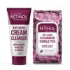 Retinol Anti-Aging Cream Cleanser  Daily Deep Cleansing Facial Wash Exfoliates & Moisturizes All in One Anti-Aging Cleansing Towelettes view 1