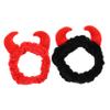 BELLIFFY 2pcs Horn Headband Skincare Headbands for Women Face Wash Animal Print Fashion for Shower view 1
