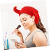 BELLIFFY 2pcs Horn Headband Skincare Headbands for Women Face Wash Animal Print Fashion for Shower view 2