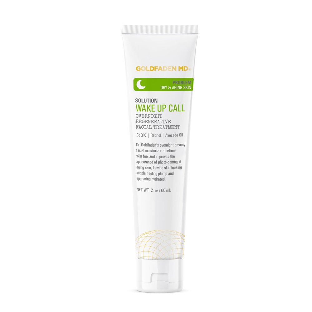 Dr. Goldfadens Wake Up Call Night Facial Moisturizer Night Cream for Dry & Aging Skin | w/Alpha Lipoic Acid, Avocado Oil Retinol, Co-enzyme Q10 2.0 Fl Oz
