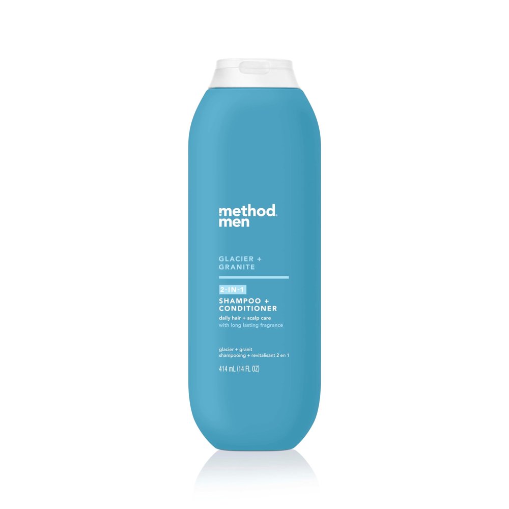 Method Men 2-in-1 Shampoo + Conditioner, Glacier + Granite, 14 oz
