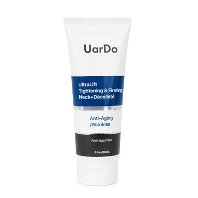 Uardo UltraLift Tightening & Firming Neck+Dcollet 3 Fl Oz/ 90ml - usn116 | For All Skin Types | Helps with Sagging, Fine Lines, & Wrinkles | For Women and Men