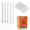 Yangna 100pcs Piercing Needles Kit - Mixed 12G 14G 16G 18G 20G Sizes, 316L Stainless Steel, Disposable Jewelry Hollow Needles for Ear, Nose, Belly Button Piercing view 1