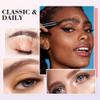 2Pc Microblading Eyebrow Pencil, 2024 Magic Eyebrow Tattoo Pencil 4 Fork Tip, Waterproof Brow Pencil with Micro-Fork Tip, Natural Fine Stroke Eyebrow Pen (Red Brown-2Pcs) view 4