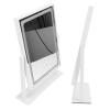 360 Degree Rotation Dimmable LED Makeup Mirror Vanity Mirror Touch Control for Bedroom and Dressing Table Decoration (Pearl White) view 2