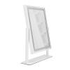 360 Degree Rotation Dimmable LED Makeup Mirror Vanity Mirror Touch Control for Bedroom and Dressing Table Decoration (Pearl White) view 4