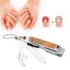 ZUIAI Portable Nail Clippers Ingrown Toenail Cutters Pedicure Tools Correction Manicure Tool Toenail Scissors Tools view 2