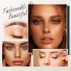2Pc Microblading Eyebrow Pencil, 2024 Magic Eyebrow Tattoo Pencil 4 Fork Tip, Waterproof Brow Pencil with Micro-Fork Tip, Natural Fine Stroke Eyebrow Pen (Brown-2Pcs) view 3