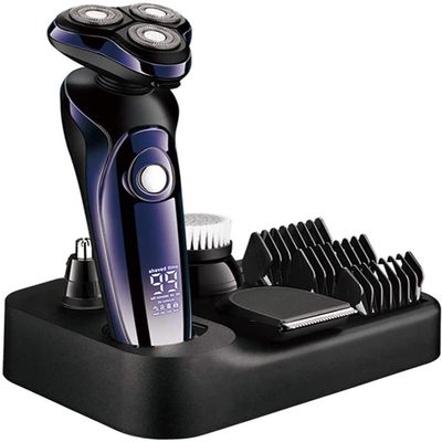 BJFSEAFN 4 in 1 Electric Shaver Hair Clippers Men's Rotary Shavers Rechargeable Razors Beard Nose Hair Trimmer Shaving Grooming Sets