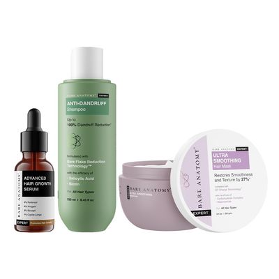 Bare Anatomy Expert Anti-Dandruff Shampoo + Ultra Smoothing Mask | Targets Oily Scalp & Sheds Dry Flakes | Advanced Hair Growth Serum |Hair growth & Hair fall control serum for Women & Men