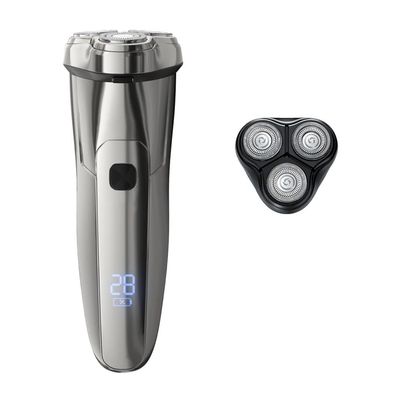 BJFSEAFN Electric Shaver Shaving Machine 3D Floating Triple Blade Razor Men IPX7 Waterproof Rechargeable Washable Beard Trimmer(Steel 3s 1 Head)