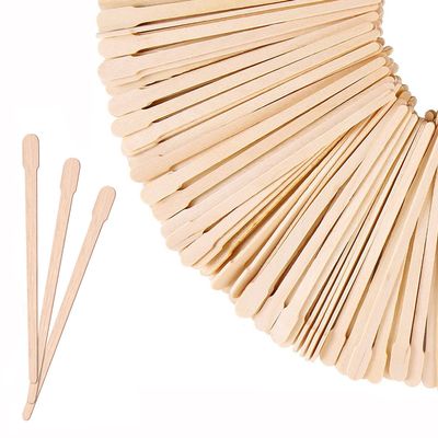 BUCICE Wooden Wax Sticks for Hair Removal, 100Pcs Small Waxing Applicator Sticks Wood Craft Sticks, Eyebrow, Body, Lip, Nose Wax Applicators