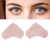 2Pcs Jadestone Eye Pad, Heart Shaped Facial Massage with Wrinkles Puffiness Removal Reusable for Relaxation Reduce Dark Circles Stress Skin Care Rose Quartz view 2