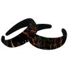 RODAILYCAY 2 Packs Padded Headbands, Halloween Cemetery-420 Fashion Thick Wide Hair Band Hoops, Headbands for Women Girls, Velvet Hair Hoops, Hair Accessories view 1