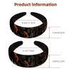 RODAILYCAY 2 Packs Padded Headbands, Halloween Cemetery-420 Fashion Thick Wide Hair Band Hoops, Headbands for Women Girls, Velvet Hair Hoops, Hair Accessories view 3