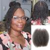 FASHION IDOL Afro Kinkys Bulk Human Hair for Dreadlock Extensions Loc Repair Braiding Twist Tight Afro Kinky Human Hair for Loc 1 Pack 50 Gram Gray 16 Inches 1.8 Oz view 1