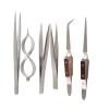 6pcs Self - Locking Jewelry Tweezers Set - Straight & Curved Tips, Ideal for Jewelry Makers and Processing Workers view 1