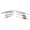 6pcs Self - Locking Jewelry Tweezers Set - Straight & Curved Tips, Ideal for Jewelry Makers and Processing Workers view 3