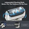 BJFSEAFN Reciprocating Electric Shaver 3 Blade Shaving System USB Rechargeable Shaving Machine for Men Razor Shaver Barber Electric(Gray) view 3