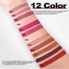 12Pcs Nude Matte Liquid Lipstick Set, Waterproof Long Lasting Non-Stick Cup 12 Colors Nude Lipstick 24 Hour Not Fade Matte Lipstick Professional Lip Gloss Makeup Christmas Day Gift Sets for Women view 3