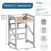 Washing Machine Drying Rack Stacking Kits, Above Washing Machine Storage Rack for Front Loader Washing Machines, Height Adjustable, Load Capacity 300kg, for Bathroom Kitchen view 2