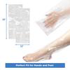 TP Plastic Paraffin Wax Bags for Hands and Feet 684 Count, 12" x 19" Disposable Plastic Liners for Paraffin Wax Machine, Bath Gloves and Socks Covers for Hand Foot Spa Treatment, Moisturizing Use view 3
