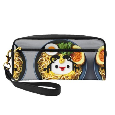 DRTGEDS Egg Cup Noodle Ramen Small Cosmetic Bag,Portable Cute Travel Makeup Bag For Women Makeup Brush Organizer Pouch