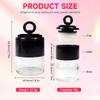 2 PCS 10g/0.34oz Empty Loose Powder Case with Sponge Powder Puff Reusable Plastic Loose Powder Container DIY Makeup Powder Jars Portable Cosmetic Storage Black view 2