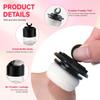 2 PCS 10g/0.34oz Empty Loose Powder Case with Sponge Powder Puff Reusable Plastic Loose Powder Container DIY Makeup Powder Jars Portable Cosmetic Storage Black view 3
